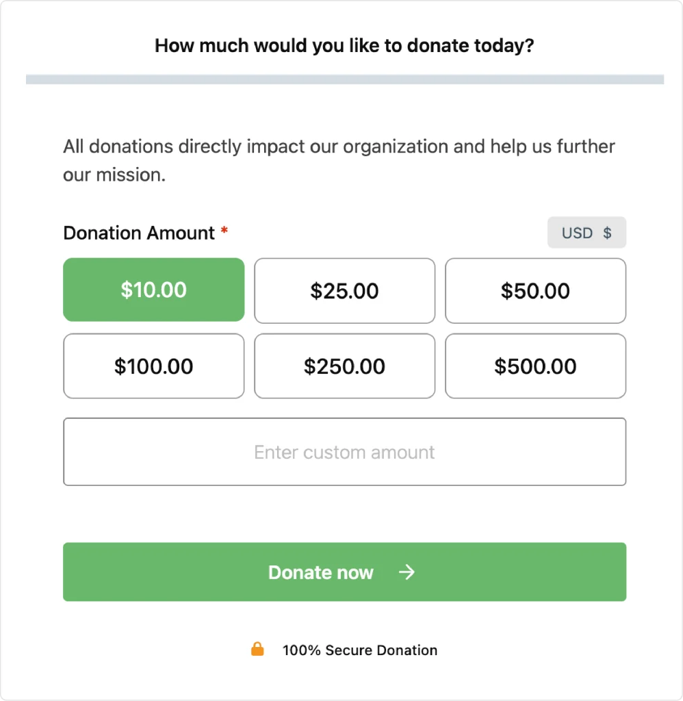 donation form