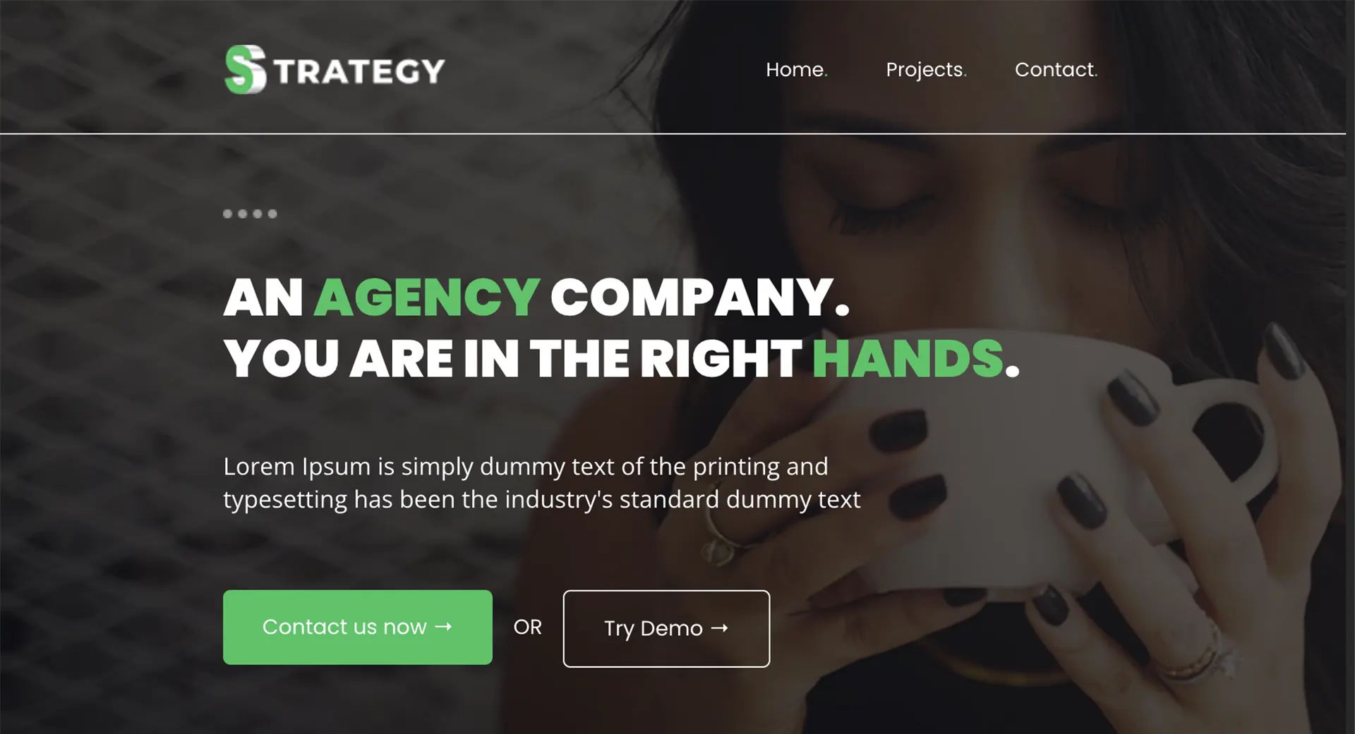 Website builder template demo