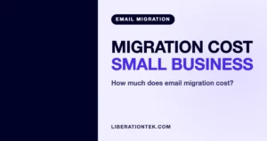 email migration cost