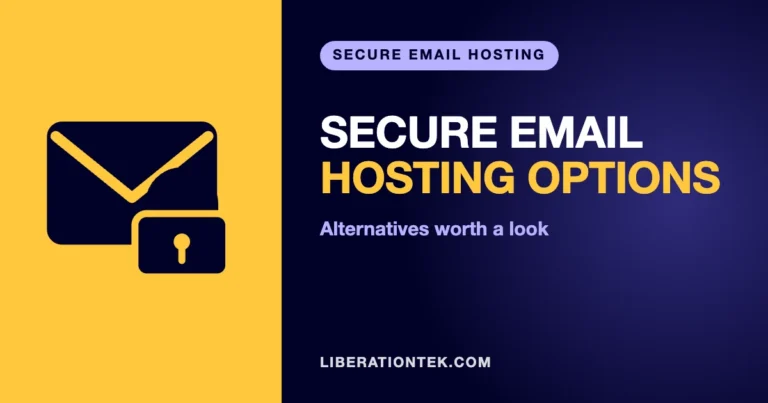 Secure email hosting