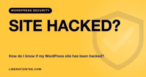 wordpress site has been hacked