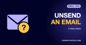 unsend an email