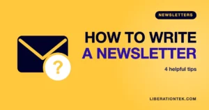 write a newsletter