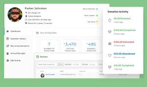 donation donor dashboardb