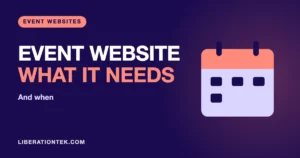 create an event website