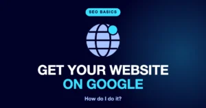 get my website on google