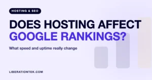 does web hosting affect seo
