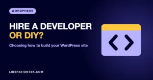 build a website yourself or hire someone