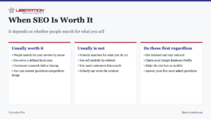 Is SEO Worth It for a Small Business?