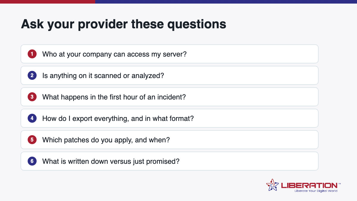 Questions to ask any provider about private cloud security solutions