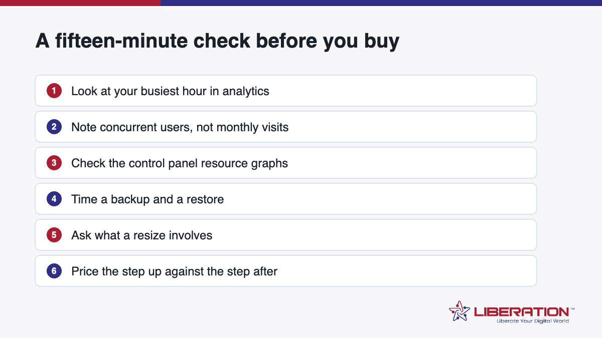 A fifteen-minute check before buying a private cloud for small business