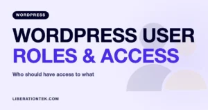 WordPress user roles