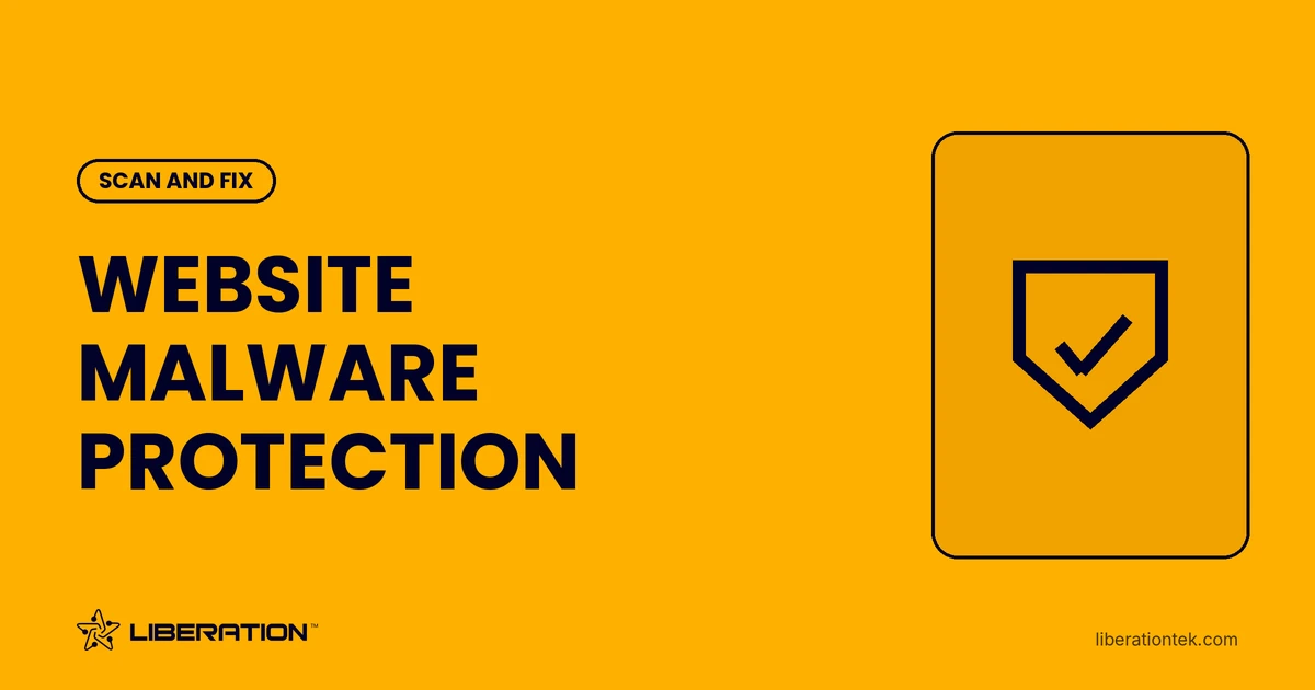 Website malware protection: scanning and cleanup