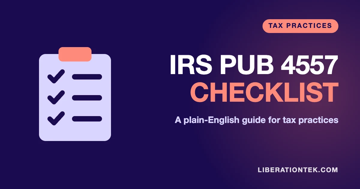 IRS Publication 4557: A Plain-English Checklist for Tax Practices