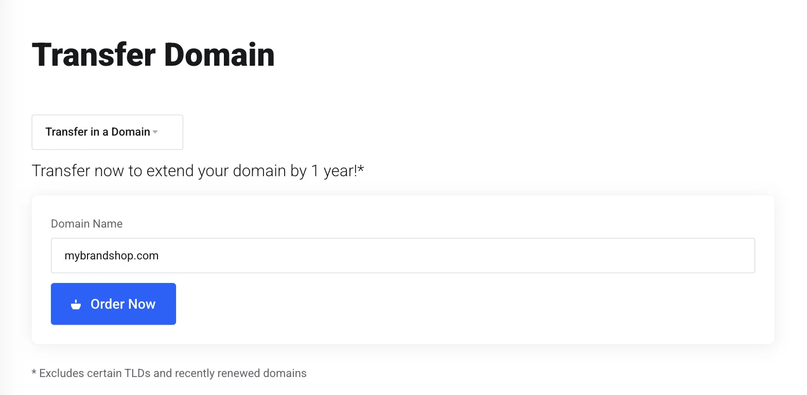 Liberation domain transfer form