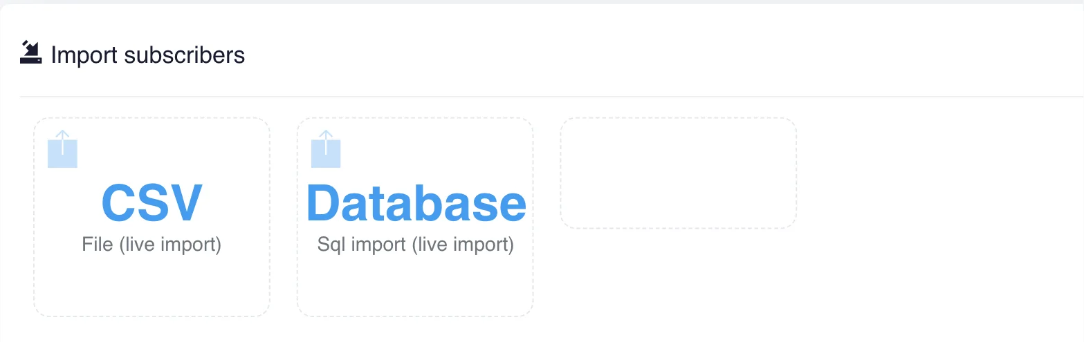 Liberation Campaign list import with CSV and database options
