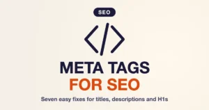 meta tags for SEO
