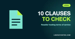 reseller hosting terms